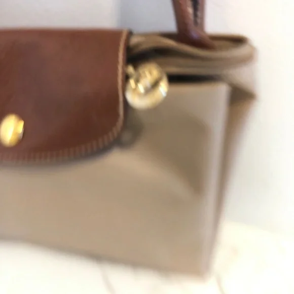 Longchamp Lepilage Tan Canvas Tote - Picture 5 of 8